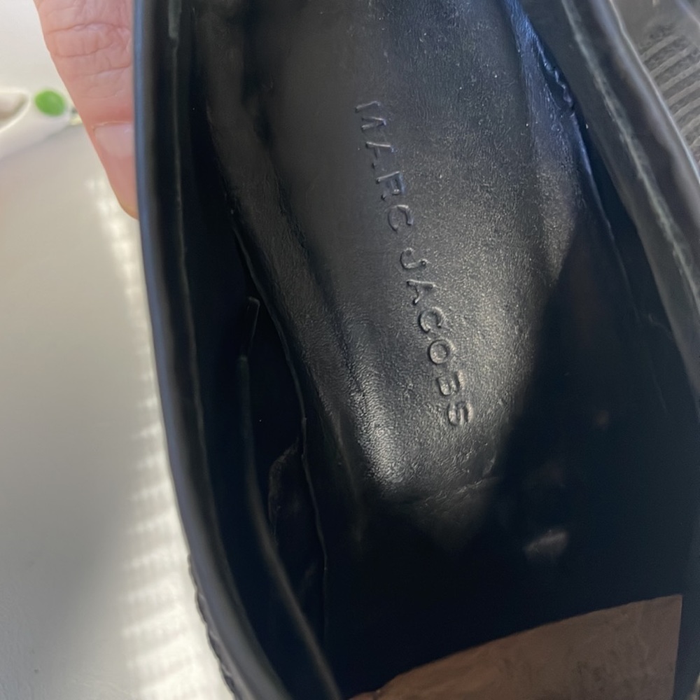 MARC JACOBS MEN'S S87WQ0054 LOW-TOP OXFORD BLACK LEATHER EUR SIZE 41 US 9 MED - Picture 8 of 10